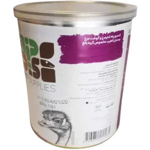 کنسرو پته شتر مرغ و گوشت مرغ و سنبل الطیب مخصوص گربه بالغ برند dps وزن 800 گرمی 2
